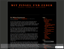 Tablet Screenshot of mitpinselundfeder.wordpress.com