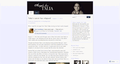 Desktop Screenshot of angelsfortalia.wordpress.com