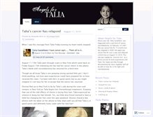 Tablet Screenshot of angelsfortalia.wordpress.com