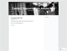 Tablet Screenshot of contactimprovisationamsterdam.wordpress.com