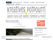 Tablet Screenshot of kreativespotpourri.wordpress.com