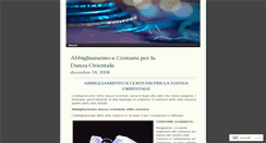 Desktop Screenshot of abbigliamentodanzaorientale.wordpress.com