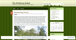 Desktop Screenshot of heirloomsalad.wordpress.com