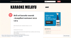 Desktop Screenshot of karaokemelayu.wordpress.com