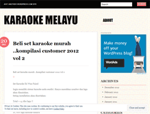 Tablet Screenshot of karaokemelayu.wordpress.com