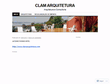 Tablet Screenshot of clamarquitetura.wordpress.com