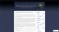 Desktop Screenshot of anglicanecumenicalsociety.wordpress.com