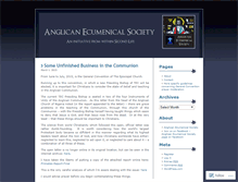 Tablet Screenshot of anglicanecumenicalsociety.wordpress.com