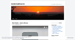 Desktop Screenshot of medermaforacne.wordpress.com