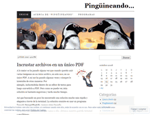 Tablet Screenshot of pinguineando.wordpress.com