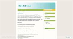 Desktop Screenshot of marceloduende.wordpress.com