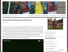 Tablet Screenshot of aboutsharepoint.wordpress.com