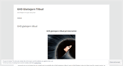 Desktop Screenshot of ghdglattejerntilbud.wordpress.com