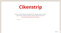 Desktop Screenshot of chickenstrip.wordpress.com