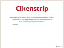 Tablet Screenshot of chickenstrip.wordpress.com