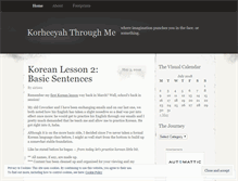 Tablet Screenshot of korheeyah.wordpress.com