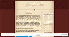 Desktop Screenshot of mhconferences.wordpress.com