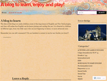 Tablet Screenshot of ablogtolearnenglish.wordpress.com