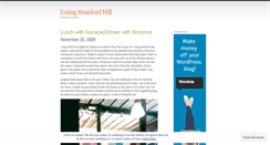 Desktop Screenshot of eatingstamfordhill.wordpress.com
