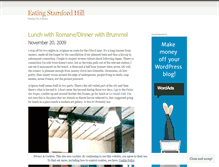 Tablet Screenshot of eatingstamfordhill.wordpress.com