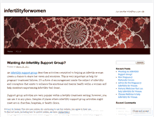 Tablet Screenshot of infertilityforwomen.wordpress.com