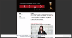 Desktop Screenshot of esadparis.wordpress.com