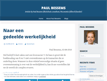Tablet Screenshot of paulbessems.wordpress.com