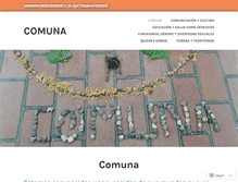 Tablet Screenshot of comunauniversitaria.wordpress.com