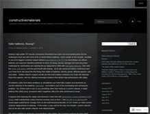 Tablet Screenshot of constructivematerials.wordpress.com