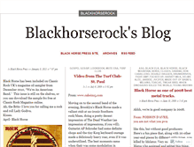 Tablet Screenshot of blackhorserock.wordpress.com