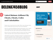 Tablet Screenshot of delena7458blog.wordpress.com