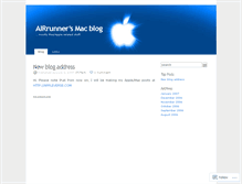 Tablet Screenshot of airrunner.wordpress.com