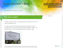 Tablet Screenshot of cynicalreview.wordpress.com