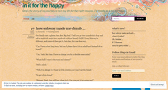 Desktop Screenshot of initforthehappy.wordpress.com