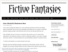 Tablet Screenshot of fictivefantasies.wordpress.com
