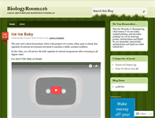 Tablet Screenshot of biologyroom116.wordpress.com