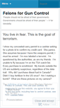 Mobile Screenshot of felonsforguncontrol.wordpress.com
