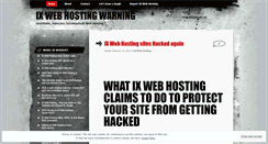 Desktop Screenshot of ixwebhostwarning.wordpress.com