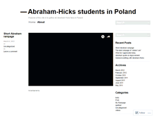 Tablet Screenshot of abrahamhickspolska.wordpress.com