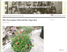 Tablet Screenshot of dakotabackcountry.wordpress.com
