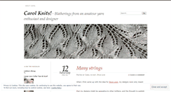 Desktop Screenshot of carolknits.wordpress.com