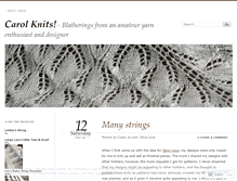 Tablet Screenshot of carolknits.wordpress.com