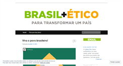 Desktop Screenshot of brasilmaisetico.wordpress.com
