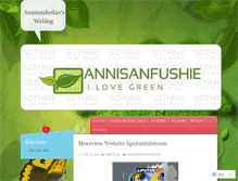Tablet Screenshot of annisanfushie.wordpress.com