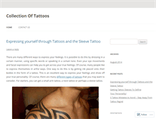 Tablet Screenshot of collectionoftattoos.wordpress.com