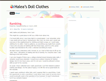 Tablet Screenshot of haleasdollclothes.wordpress.com