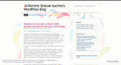Desktop Screenshot of dominicbriscoe.wordpress.com