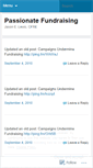 Mobile Screenshot of passionatefundraising.wordpress.com