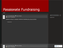 Tablet Screenshot of passionatefundraising.wordpress.com