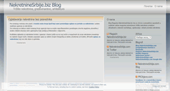 Desktop Screenshot of nekretninesrbije.wordpress.com